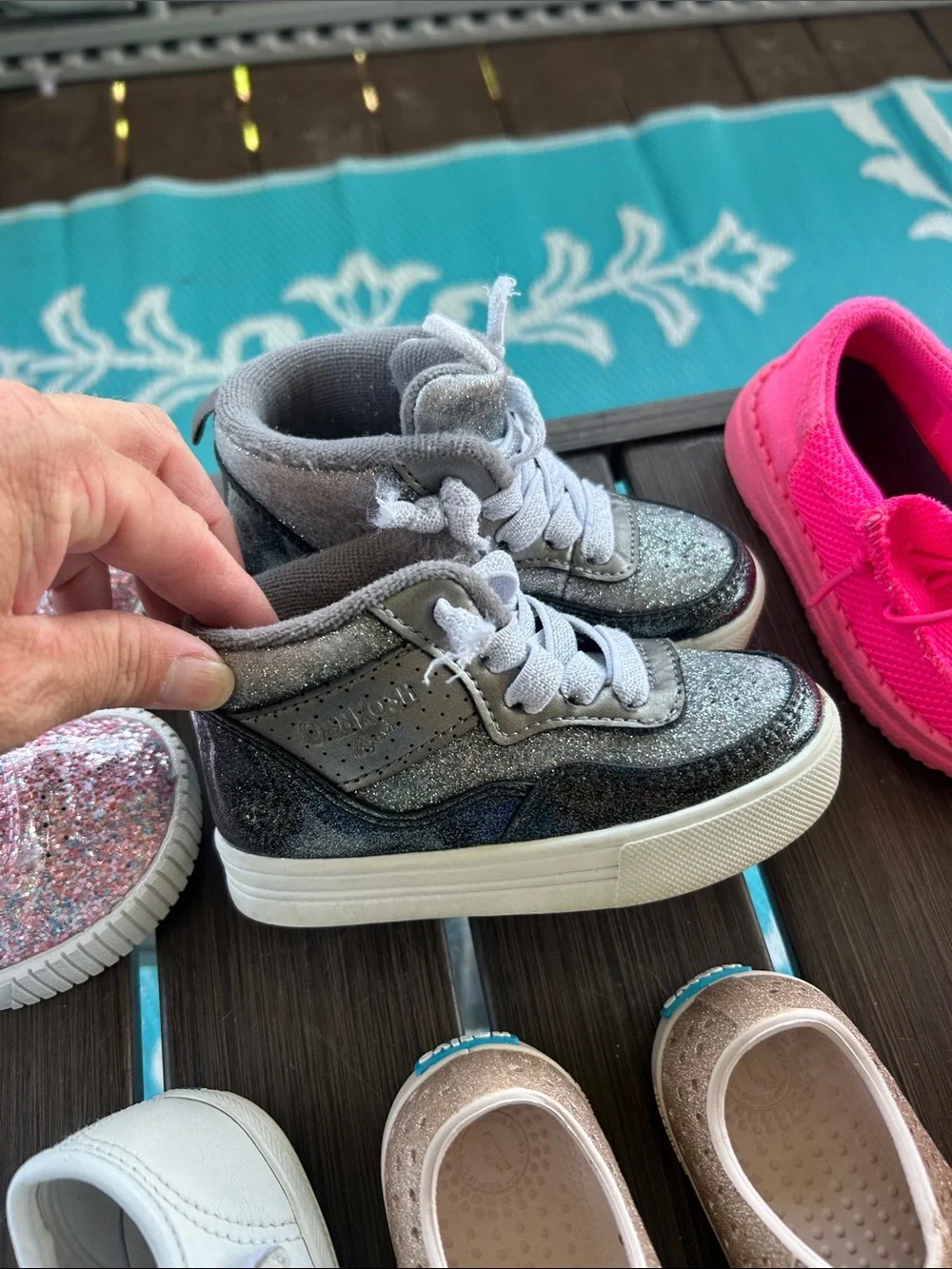 Kids size 5 and 6 assorted shoes
